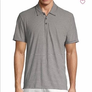 Vince striped cotton polo shirt size L